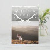 Bergsteiger | Weihnachts-Foto Feiertagskarte (Stehend Vorderseite)