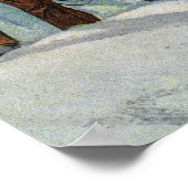 Bergsteiger zu Fuß des Sperry Glacier Poster (Ecke)