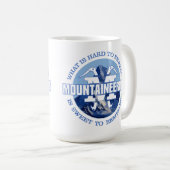 Bergsteigerei (Endure) Kaffeetasse (VorderseiteRechts)