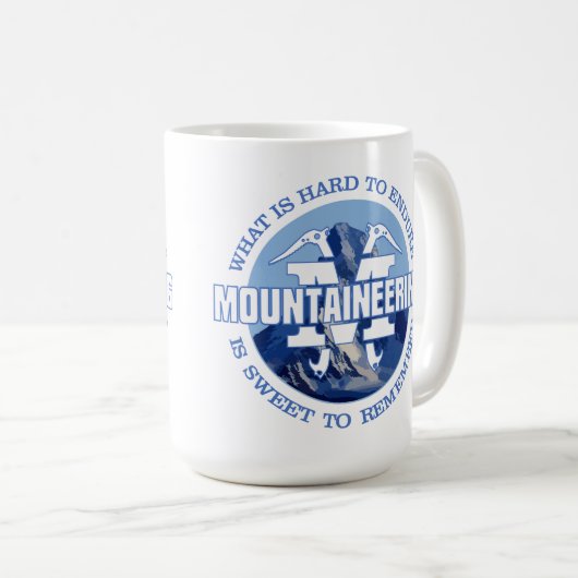 Bergsteigerei (Endure) Kaffeetasse (VorderseiteRechts)