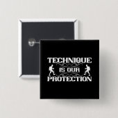 Bergsteigerei - Technik ist Schutz Button (Vorne & Hinten)