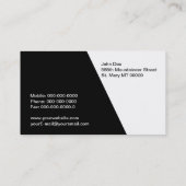 Bergsteigerkarte Visitenkarte (Rückseite)