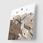 Bergsteigermauerwerk Quadratische Wanduhr (Winkel)