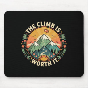 Bergsteigermotivation Inspirierende Kunst Mousepad