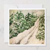 Bergstraße im Winter (Vorderseite)