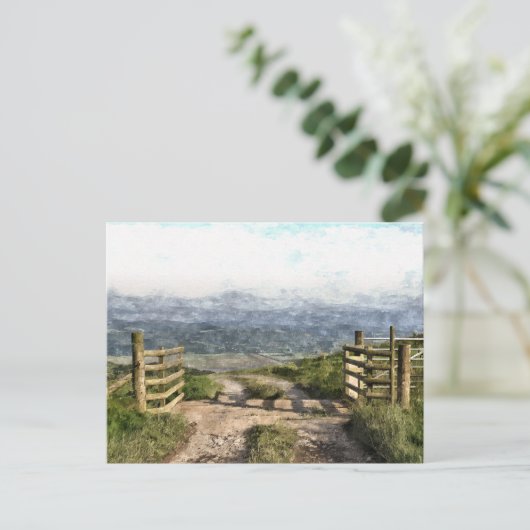 BERGSTRASSE POSTKARTE (Stehend Vorderseite)