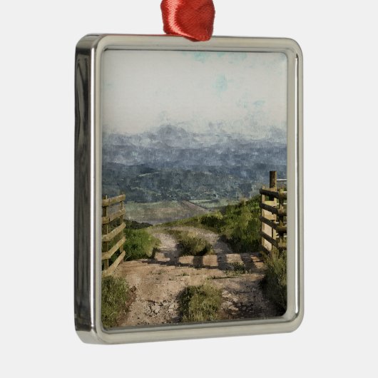 BERGSTRASSE SILBERNES ORNAMENT (Rechts)