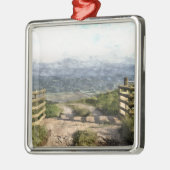 BERGSTRASSE SILBERNES ORNAMENT (Links)