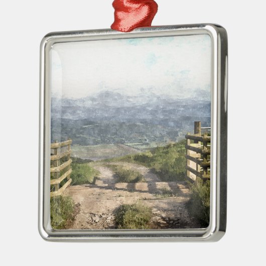 BERGSTRASSE SILBERNES ORNAMENT (Links)