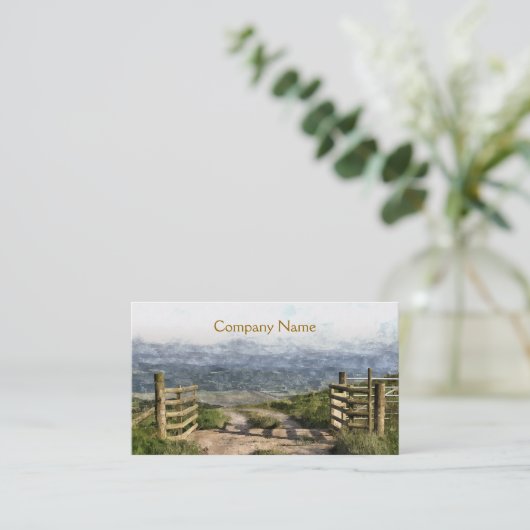 BERGSTRASSE VISITENKARTE (Stehend Vorderseite)