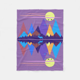 Bergszene #2 fleecedecke