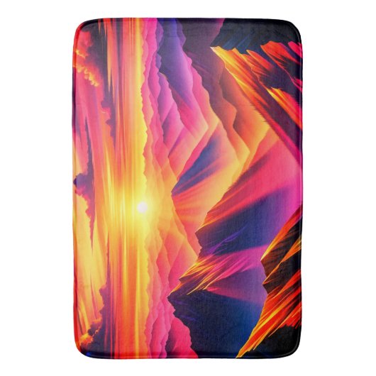 Bergszene Badematte (Vorderseite Vertikal)