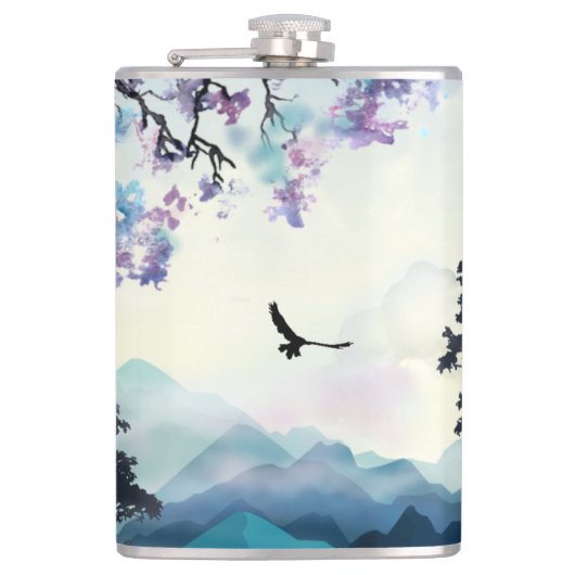 Bergszene Flachmann (Vorderseite)