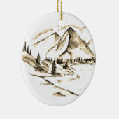 Bergszene Keramikornament (Rechts)