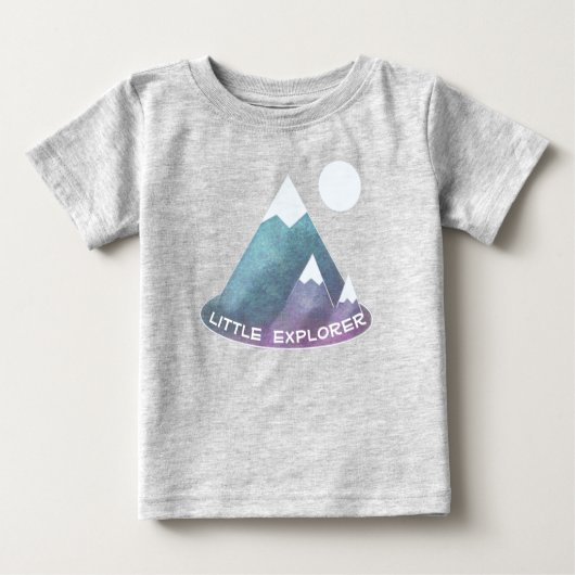 Bergszene Little Explorer Baby T-shirt (Vorderseite)