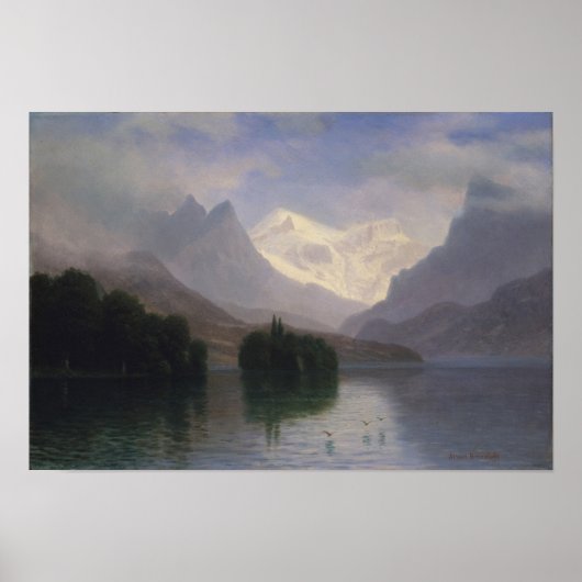 Bergszene Poster (Vorne)