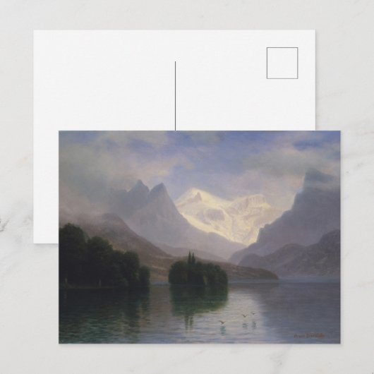 Bergszene Postkarte (Vorne/Hinten)