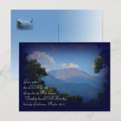 Bergszene Postkarte (Vorne/Hinten)