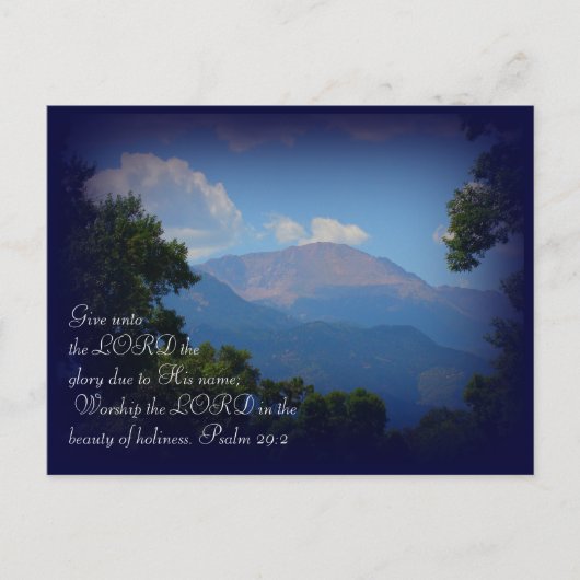 Bergszene Postkarte (Vorderseite)