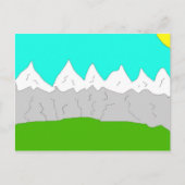 Bergszene Postkarte (Vorderseite)