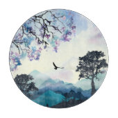 Bergszene Schneidebrett (Vorderseite)