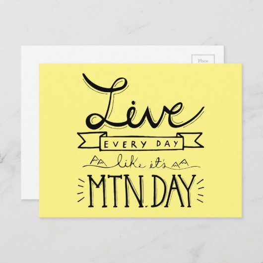 Bergtag Postkarte (Vorne/Hinten)