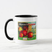 Bergtal Apple LabelHamilton, MT Tasse (Links)