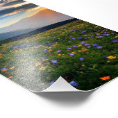 Bergtal Fotodruck (Ecke)