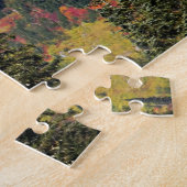 Bergtal Herbstfarbenlandschaft Puzzle (Seite)