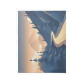 Bergtal Landschaft Notizblock (Rotiert)