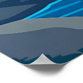 Bergtal Landschaftsbild Poster (Ecke)