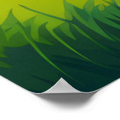 Bergtal Landschaftsbild Poster (Ecke)