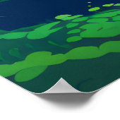 Bergtal Landschaftsbild Poster (Ecke)