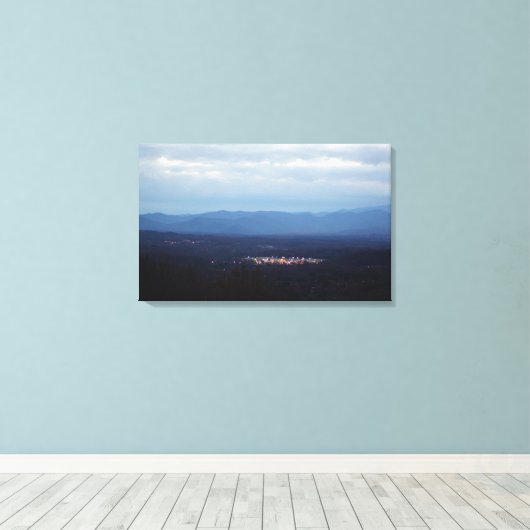 Bergtal Leinwanddruck (Insitu (Holzboden))