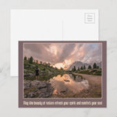 Bergteich-Postkarte Postkarte (Vorne/Hinten)