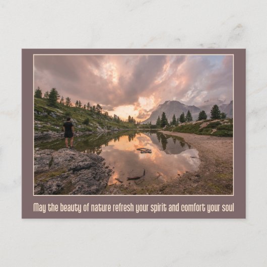 Bergteich-Postkarte Postkarte (Vorderseite)