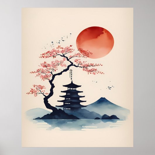 Bergtempel Poster (Vorne)