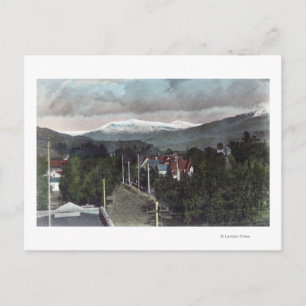 Bergtopo-Ansicht von CitySanta Paula, CA Feiertagspostkarte