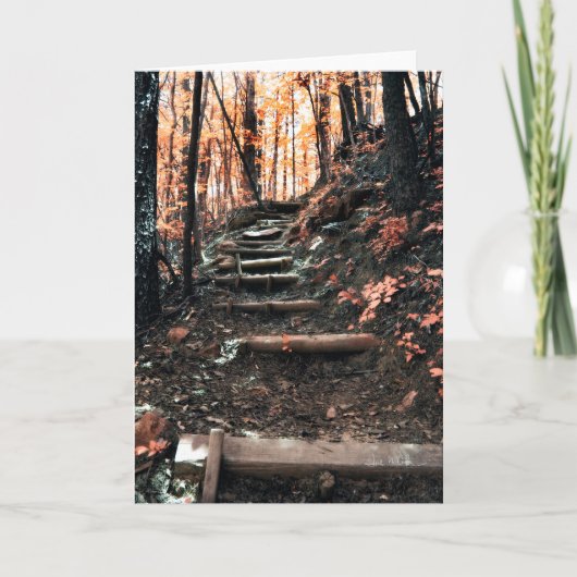 Bergtreppe hinauf karte (Vorderseite)