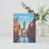 Bergues Frankreich Postkarte (Stehend Vorderseite)