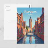 Bergues Frankreich Postkarte (Vorne/Hinten)