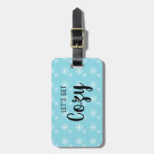 Bergurlaub Skigebiet Gepäckstück Gepäckanhänger (Vorderseite vertikal)