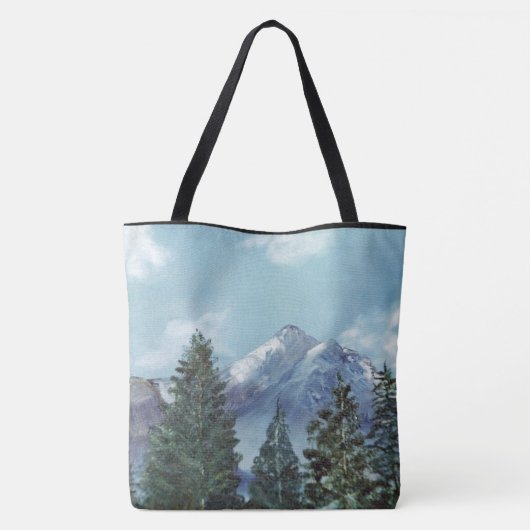 Bergurlaub Tote Tag Tasche (Rückseite)