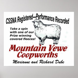 BergVewe Coopworth Plakat