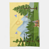 BergView-Säule Kerze Geschirrtuch (Vertikal)