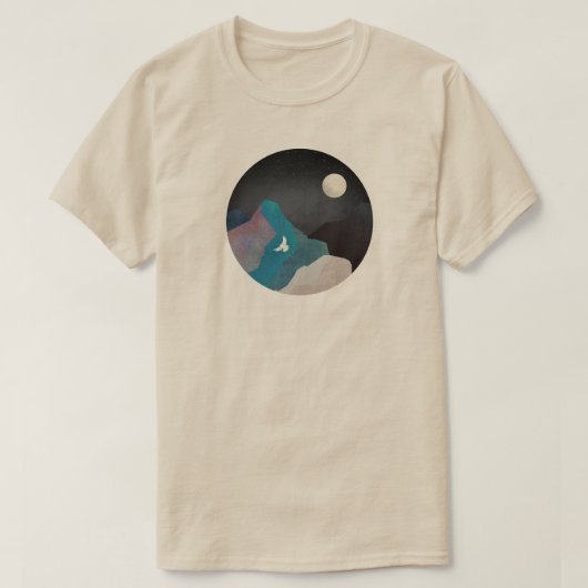 Bergvogellandschaft T-Shirt (Design vorne)