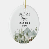 Bergwald Bäume Hochzeit Ornament Geschenk (Rechts)