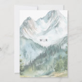 Bergwald Boho Rustikale Hochzeit - Save The Date Einladung (Rückseite)