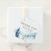 Bergwald Danke Hochzeit Geschenkanhänger (Beispiel)