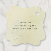 Bergwald Danke Hochzeit Geschenkanhänger (Rückseite)